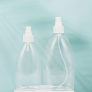 Clear PET Round Lotion Bottles With Pump