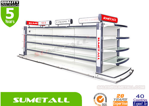 Buy Cosmetic Product Display Shelves With Lightings For Convenience Store Decoration at wholesale prices