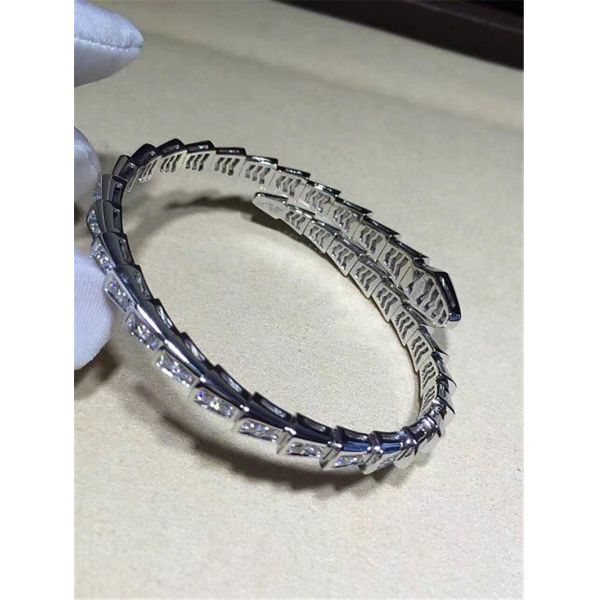 Real low price and high quality jewels diamond snake Bracelet 18k gold white gold yellow gold rose gold diamond Bracelet