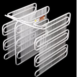 White Painted Refrigerator Evaporator for Direct Cooling Freezer Compartment