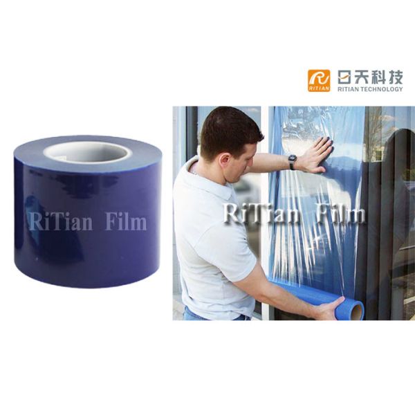 Buy Temporary Window Glass Protection Film , Polyethylene Anti Uv Film For Windows at wholesale prices