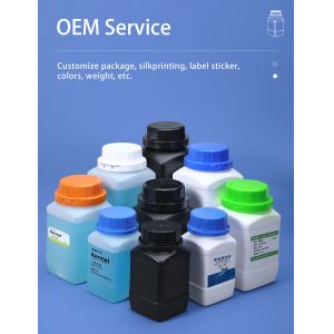 White Translucent Black Science Lab Bottles Wide Mouth Plastic Bottles For