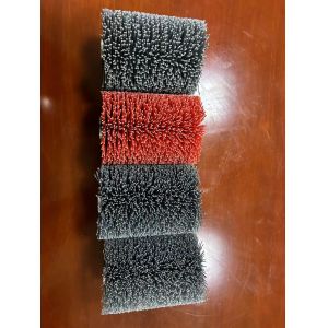 OEM ODM Nylon Abrasive Wire Roller Brush For Steel Plate Cleaning