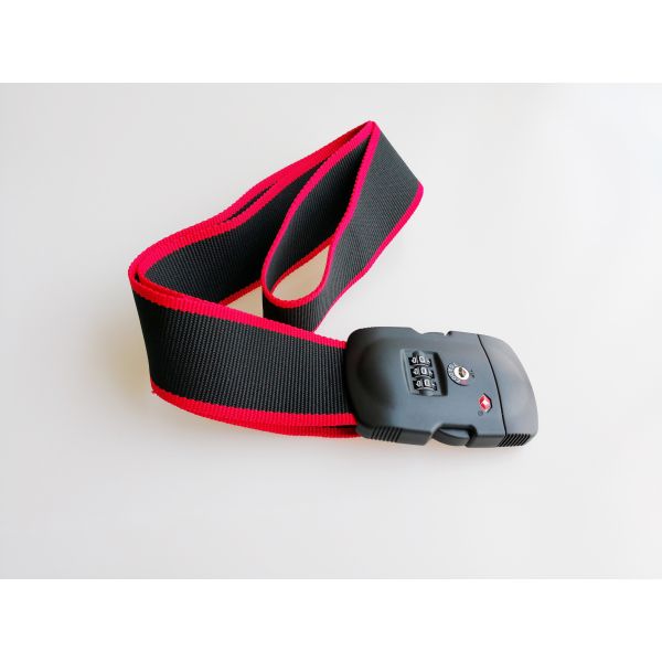 Buy 3 Dial Lockable Luggage Straps With Combination Lock TSA 12016 SGS Approved at wholesale prices