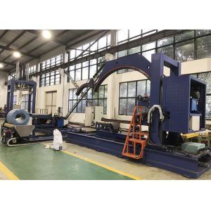 LLDPE film Wire Coil Wrapping Machine For Alloy Strip Aluminum Wire