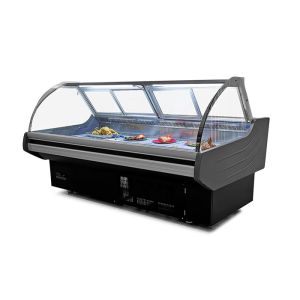 Multifunctional Glass Deli Showcase Single Temperature Deep Fridge