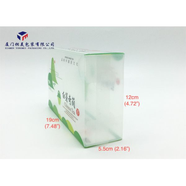 Matte PP Packaging Box Small Rigid Plastic Boxes For Tea Leaf 19cmX5.5cmX12cm