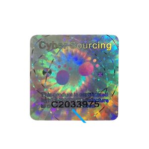 3D Dynamic Holographic Security Stickers Bronzing Laser Holographic Logo Sticker