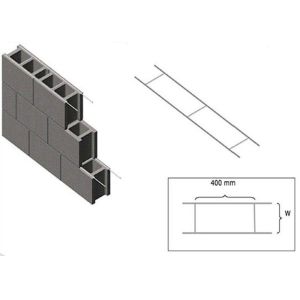 400mm Aperture Never Rust Brick Construction Block Ladder Mesh Galvanized