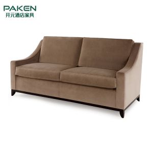 Commercial Modern Yellow Fabric Hotel Sofa Bed