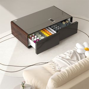 Temperature Adjustable Living Room Furniture Smart Coffee Table with Wireless