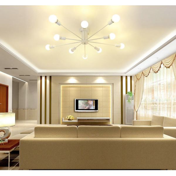 vintage ceiling lights 10 heads retro industrial lamparas techo restaurant loft modern