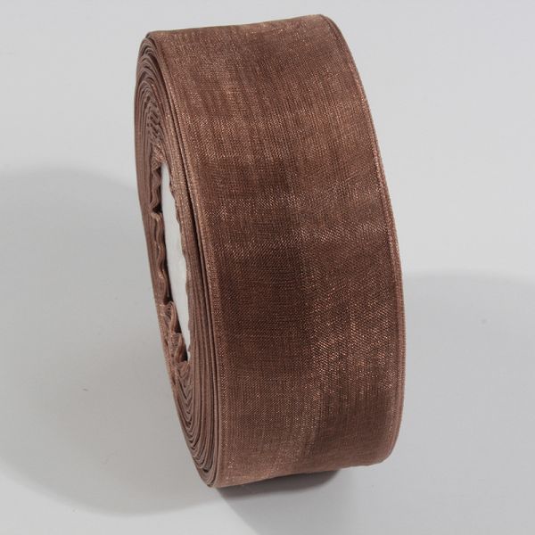 2.5cm Polyester Organza Ribbon for DIY bows or Wedding Decoration or Cake Wrapping