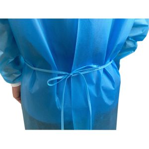 OEM Laboratory PPE Medical Gown PP PE Coated Disposable Safety Clothing