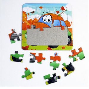 Custom die-cut Printable Paper Cardboard Jigsaw Puzzle Wholesale