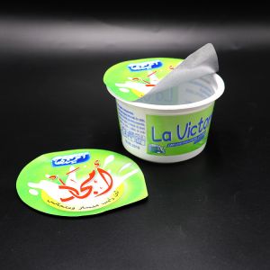 117mm 12oz 16oz Embossing Yogurt Foil Lid Heat Seal Lacquer