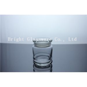 machine pressed Clear Glass Candle Jars