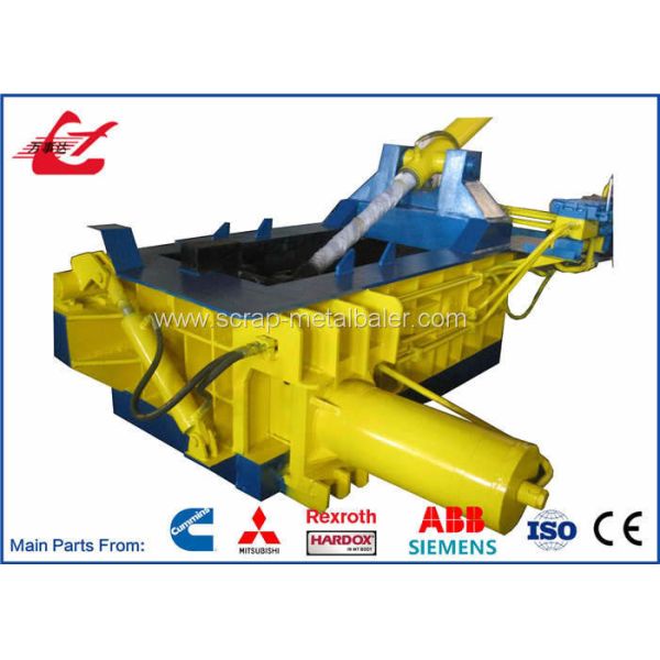 Aluminum Cans Scrap Baler Machine Hydraulic Metal Baler With Turn Out Discharging