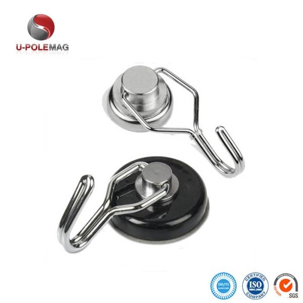 Rare Earth Magnetic Hook Heavy Duty Neodymium Magnets Upgraded Design with Swivel Cara