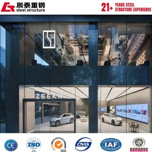 Low Cost The Material Is Recyclable Steel Structure Car Showroom