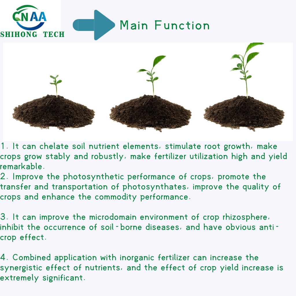 Hydrolysate Amino Acid Powder 80% With High Free Amino Acids Water Soluble Organic Foliar Fertilizer