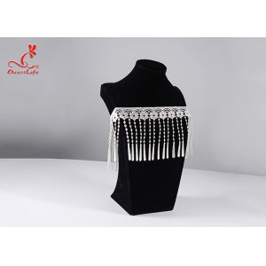 12cm Wide Polyester Guipure Lace Chemical Water Soluble Lace Trimmings for