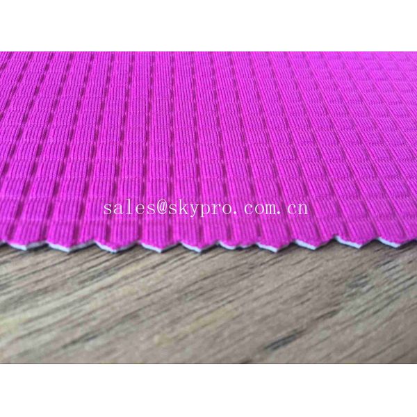 Buy 3mm Fuchsia Lycra Coating Neoprene Fabric Roll free sample , 1mm-50mm Thickness at wholesale prices