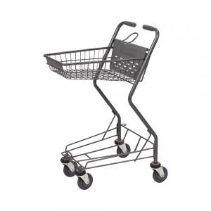 China Japan Style Gray Supermarket Trolley Cart Grocery Store Shopping Cart CE on sale
