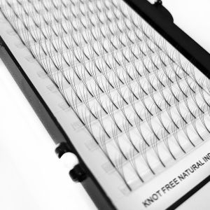 Quality Private Label Premade Volume Fans Natural Black Color Various Design for sale