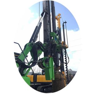 Super Bore Pile Mini Rotary Drilling Rig Machine Customized KR125A