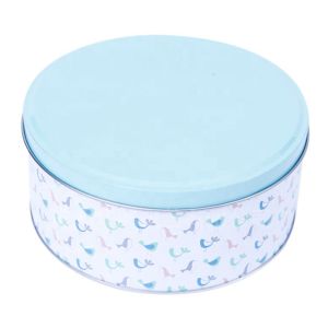 Customized CMYK Round Gift Tin Cans For Cookies