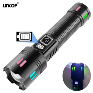 Quality Strong Light Portable Emergency Flashlight Rechargeable Outdoor Patrol Flashlight for sale