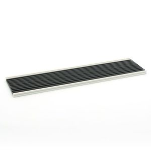 Black PVC Stair Nosing Extrusion Profile Customized Plastic Profiles