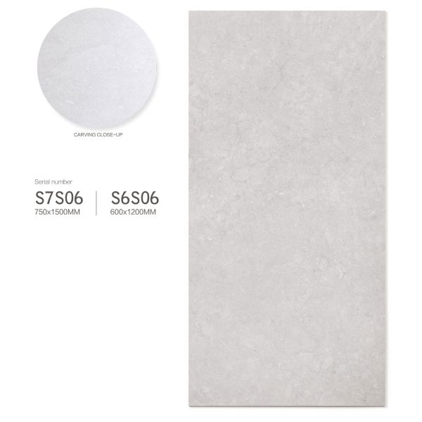 Beige 600x1200mm Antibacterial Porcelain Tile for Indoor Floors