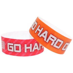 Temperature Resistant Colored Paper Wristbands With Custom Logo Waterproof