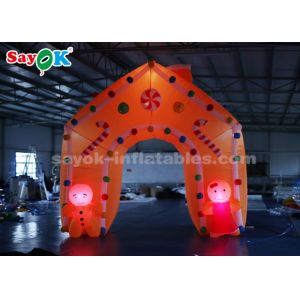 Inflatable Christmas Arch Gingerbread Man Candy Sticks Christmas Inflatable Arch