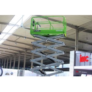 Electric working height 14m with 320kg capacity hydraulic scissor lift for