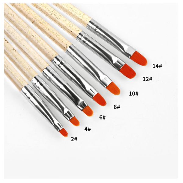7pcs/set Nail Art Brush Pen for Light Therapy Phototherapy Painting Drawing Tool Made