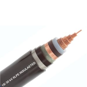 Underground Medium Voltage Armoured Power Cable With XLPE Insulation Copper Core