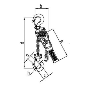 EN 13157 Industrial Lifting 0.8 Tonne Manual Lever Hoist