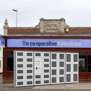 China Modern Designed Steel Vending Lockers , Waterproof White Automation Locker on sale