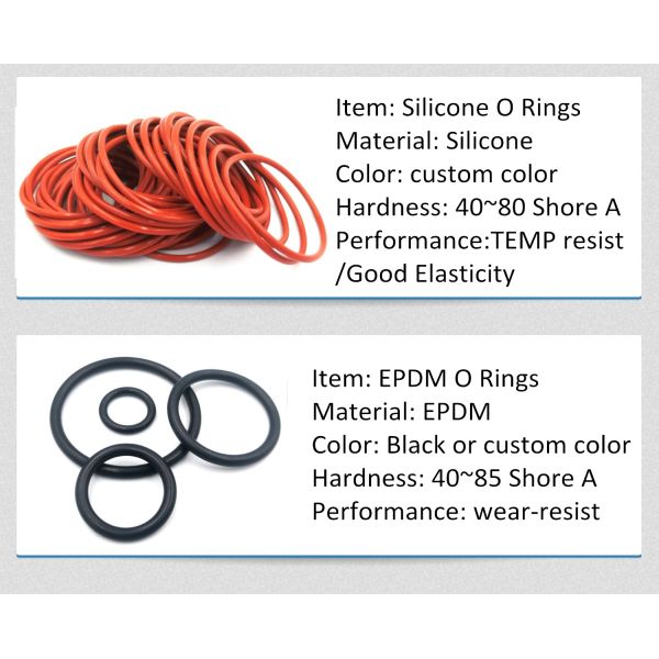 FKM 90 Shore A Rubber O Rings AS568 0.04 Inch - 0.275 Inch Cross Section