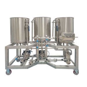 Quality Adjustable Voltage 50L 2 Fixed and 2 Moving Beer Brewing Equipment for Processing Beer for sale