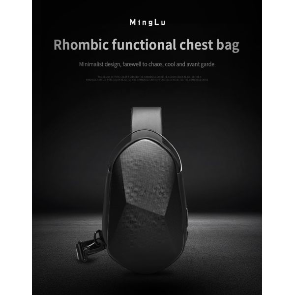 Oem Mens Laptop Sling Bag Mens Front Sling Bag Ventilation Multi Storey