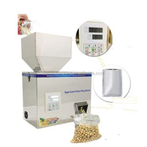 Quality 5-500g Granular Filling Machine Tea Leaf Packing Particle Powder Filler Racking Machine Rice Nut Sesame Herb Weighing Machine for sale