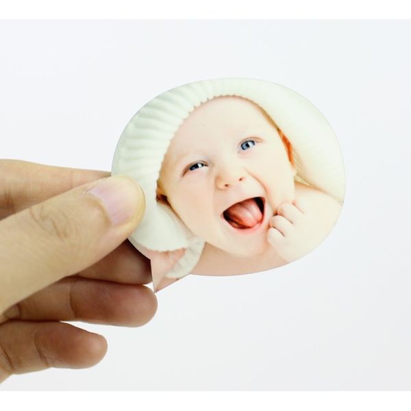 Factional 60x54mm Sublimation Blank Fridge Magnets Sticker for Kid's Gift