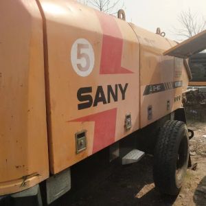China 65m3/H 40m3/H Used Concrete Trailer Pump Second Hand Sany Stationary Concrete Pump on sale