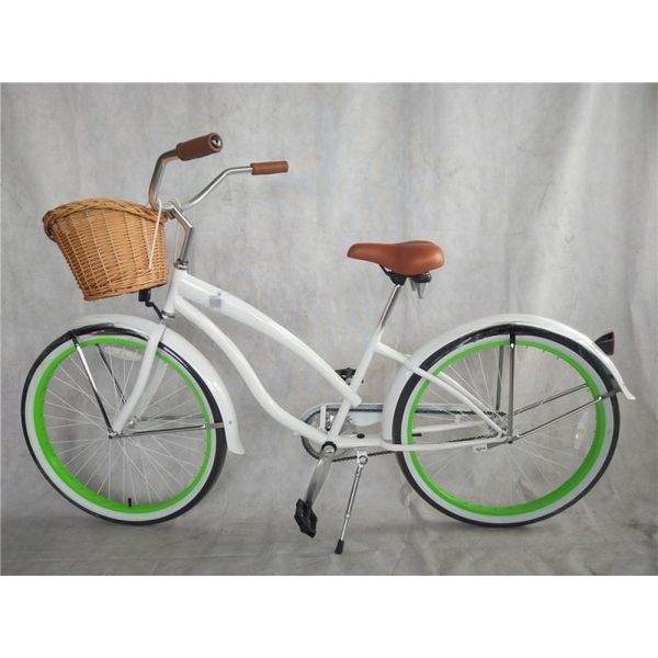 26" Aluminum Frame Single Gear Hybrid Women's Beach Cruiser Bike 2024 Non-Rear Damper