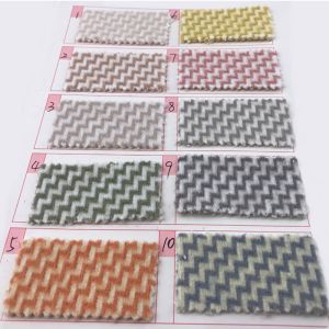 Chenille Woven Feather Brushed Polyester Wool Coating Fabric 850gsm