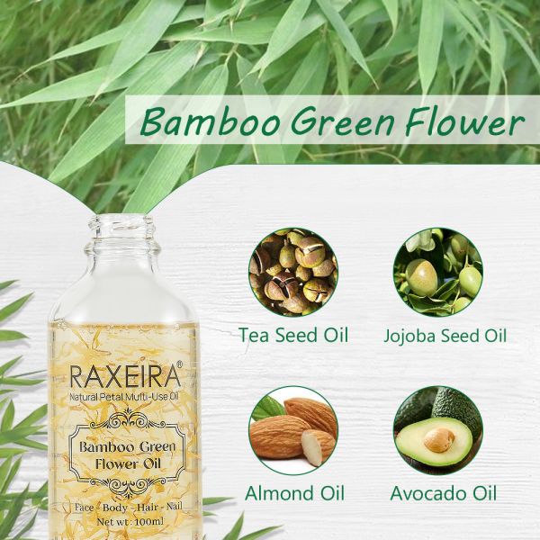 Bamboo Green Flower Essential Oil For Face Body Hair Nail 100ml
